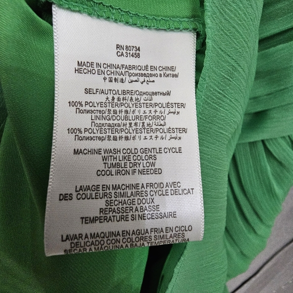 Nwot Max & Cleo Strapless Ruched Island Green Asymmetrical Short Cocktail Dress - Picture 15 of 16